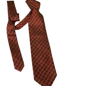 Daniel de Fasson Tie in rust 100% silk handmade